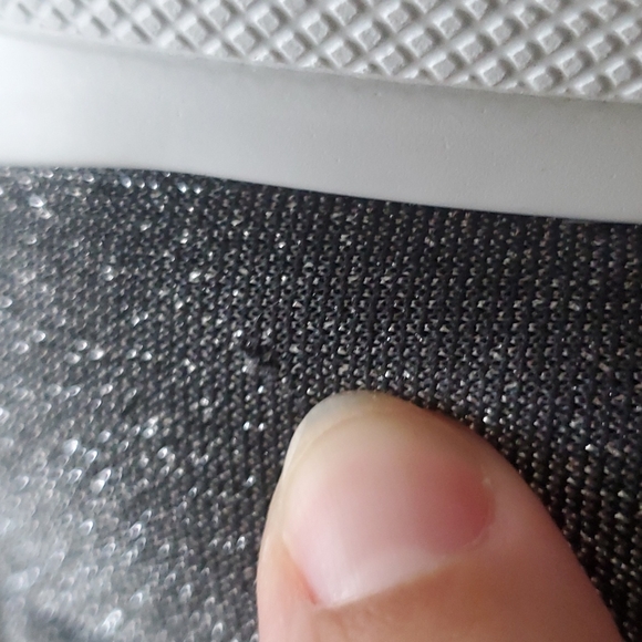 Prada Argento Lurex Metallic Quilted Platform Sneakers Size 40.5 EUC - Picture 17 of 17